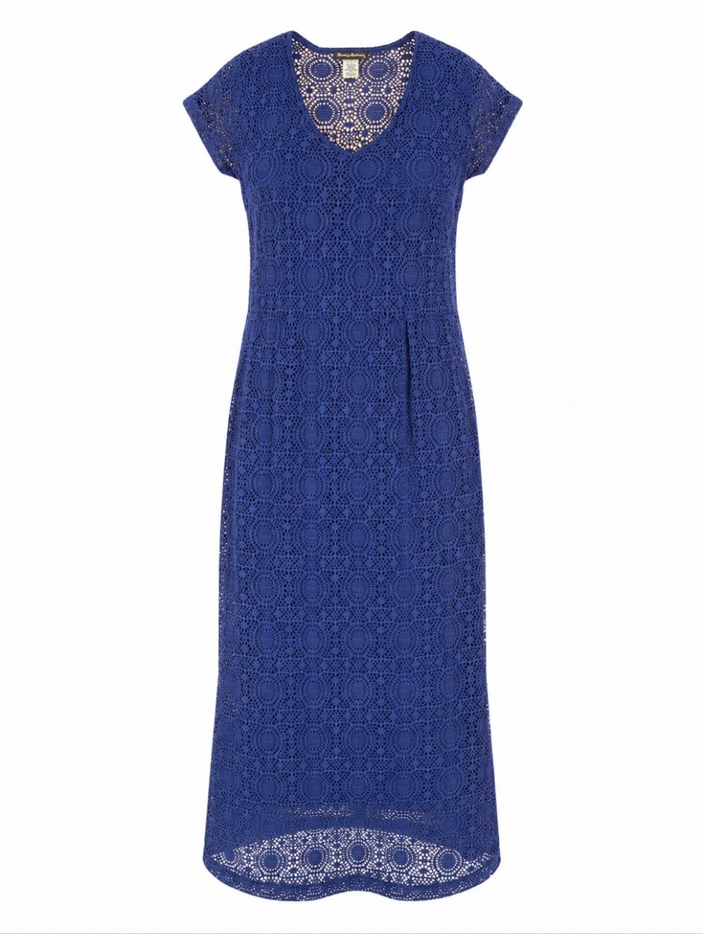 Tommy Bahama royal blue crochet lace overlay maxi dress  size small